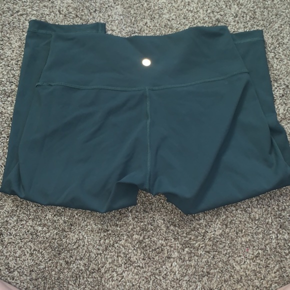 Lululemon green/blue capris - Picture 2 of 3